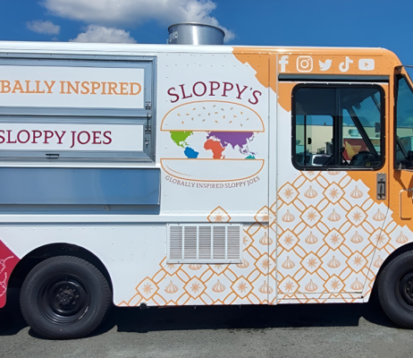 globally inspired sloppy joes food truck made by Elhaj
