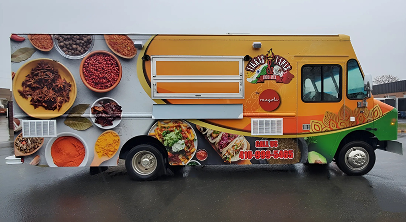 Tikkas and tapas newly designed food truck