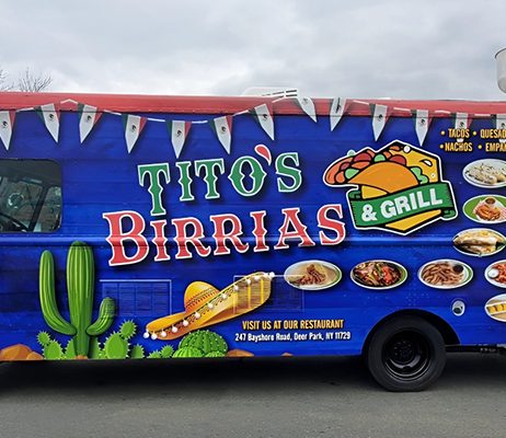 tito's birrias custom taco truck made by Elhaj