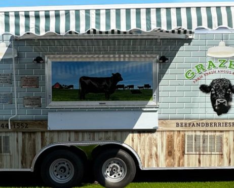 finished food trailer after